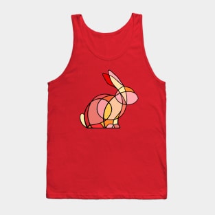 Red stained glass rabbit Tank Top